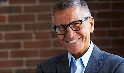 Older man with healthy smile