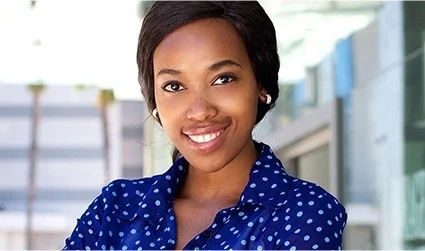 Woman with gorgeous smile