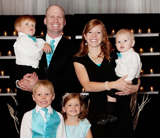 Dr. Calderwood and his family