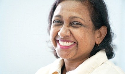 person smiling