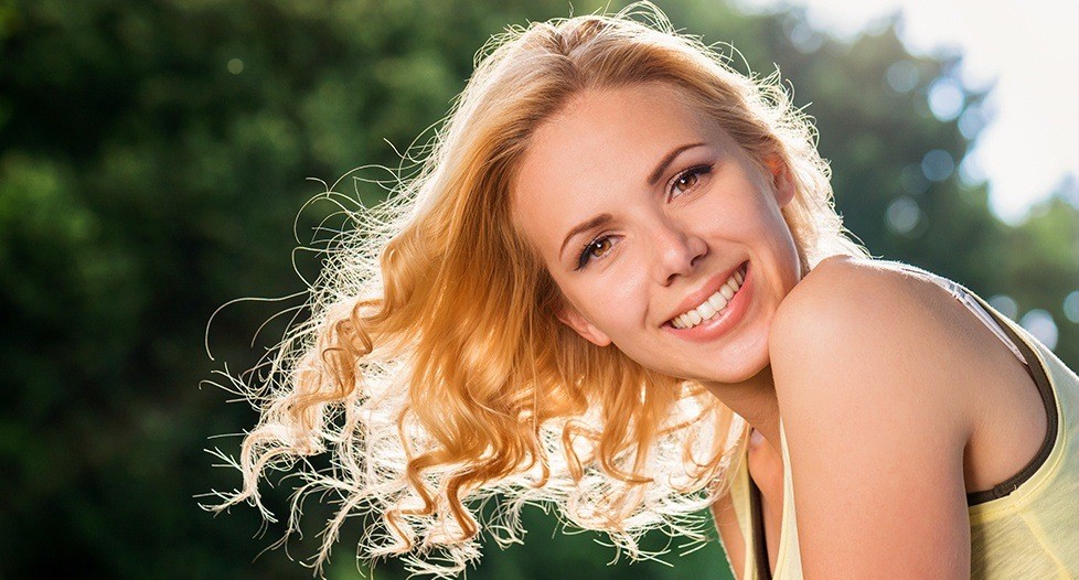 Woman with gorgeous smile